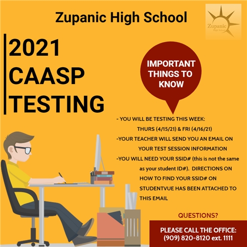 2021 CAASPP testing 